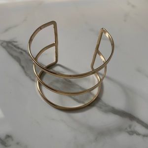 Gold tone cuff bracelet